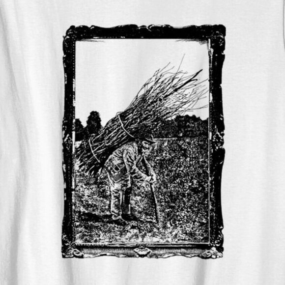 LZ IV Led Zeppelin Rock Band Album Classic Music Fan Collector Graphic T-Shirt - Picture 2 of 5